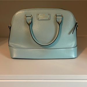 Light blue hand bag